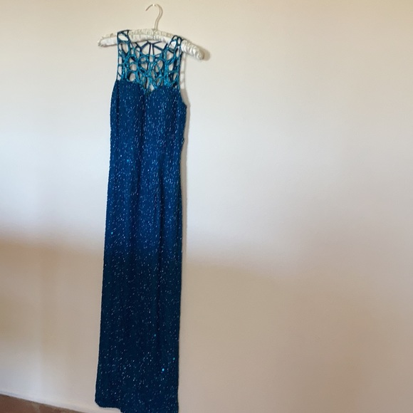 Sequin prom / wedding formal  gown by Scala - Picture 3 of 12